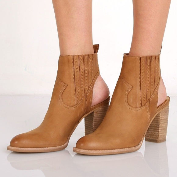 2x๐HP Dolce Vita New JASPER Clog Open Heel Bootie Soft Goat Leather Boot NIB - Picture 4 of 9